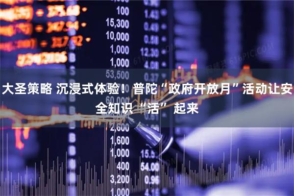 大圣策略 沉浸式体验！普陀“政府开放月”活动让安全知识 “活” 起来