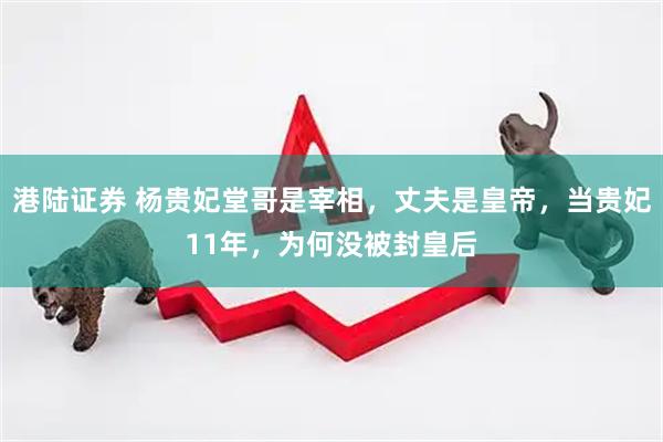 港陆证券 杨贵妃堂哥是宰相，丈夫是皇帝，当贵妃11年，为何没被封皇后
